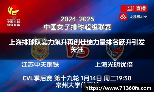 上海排球队实力飙升再创佳绩力量排名跃升引发关注